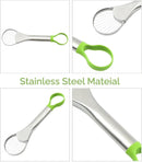 Avocado Slicer – 3-in-1 Avocado Cutting and Pitting Tool – Stainless Steel Pitter, Slicer and Spoon – Multifunctional Fruit Slicer with Green Handle – Kitchen Tool