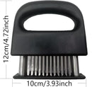 Meat Tenderizer - 48 Pin Stainless Steel Meat Tenderizer - 304 Stainless Steel Meat Tenderizer for Steak, Pork, Lamb - Portable and Lightweight Design - Kitchen Tool for Tender and Juicy Meat