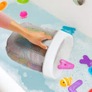 Toy Storage Bag Bathroom Rack Storage Bag for Bathroom with Quick Dry Net, Super Strong Suction Cup, Easy to Attach to Tiles and Bath Wall - Gray