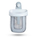 Toy Storage Bag Bathroom Rack Storage Bag for Bathroom with Quick Dry Net, Super Strong Suction Cup, Easy to Attach to Tiles and Bath Wall - Gray