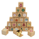 Christmas Box – Candy Boxes – Advent Calendar 1-24 Set – Refillable Countdown Box with Kraft Paper Boxes & Empty PVC Candy Containers for DIY Christmas Decoration & Gifts