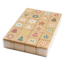Christmas Box – Candy Boxes – Advent Calendar 1-24 Set – Refillable Countdown Box with Kraft Paper Boxes & Empty PVC Candy Containers for DIY Christmas Decoration & Gifts