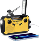 Emergency Radio Solar Wind-Up - Model 2025 - 2500 mAh Power Bank - AM/FM Radio with Flashlight & SOS - Emergency Kit for Camping & Power Outages - Gray