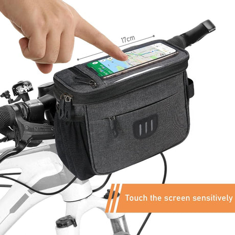 Waterproof Bike Frame Bag - Large Capacity - Top Tube Phone Holder - For MTB Mountain Bike & Road Bike