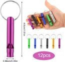 Metal Emergency Whistles - Set of 12 - Referee Whistles for Sports, School & Outdoors