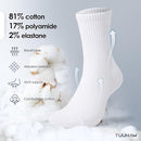 Sports Socks - 3 Pairs Set for Men and Women - Cotton Sports Socks - Suitable for Tennis and Running - Daily Use