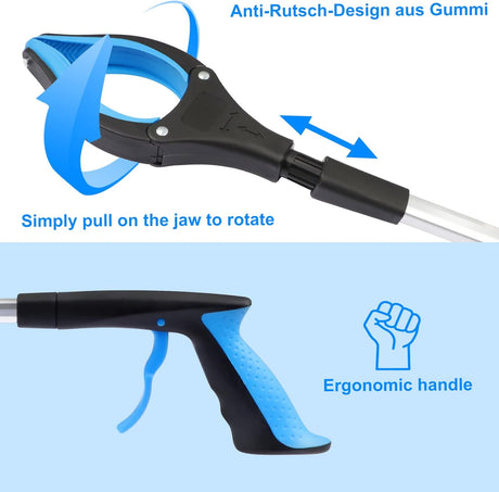 Grabber Set of 2 - 83 cm - Foldable Grabber - With Magnet & 360° Rotating Head - Litter Grabber