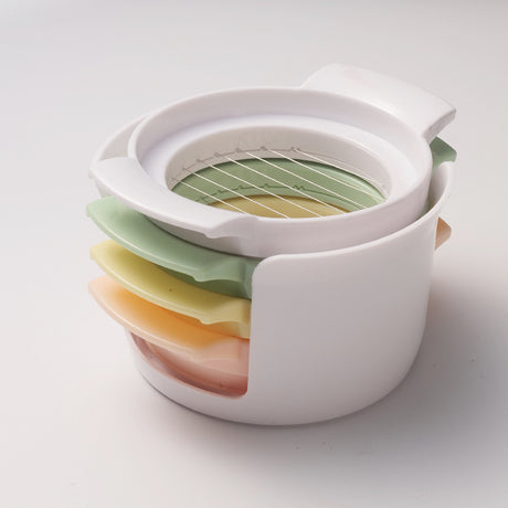 4-in-1 Egg Slicer - Egg Separator - Stainless Steel 304 - For Eggs, Strawberries & Soft Foods - Easy to Clean