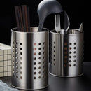 XL Kitchen Utensil Holder Stainless Steel - High Spatula Pot - 12 x 18 cm - Robust Stainless Steel - Silver
