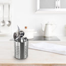 XL Kitchen Utensil Holder Stainless Steel - High Spatula Pot - 12 x 18 cm - Robust Stainless Steel - Silver