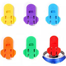 6 Piece Can Opener for Soda & Beer - Ring Opener & Nail Protector - Easy Opening - Multicolor