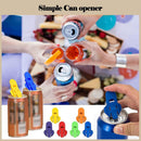 6 Piece Can Opener for Soda & Beer - Ring Opener & Nail Protector - Easy Opening - Multicolor