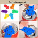 6 Piece Can Opener for Soda & Beer - Ring Opener & Nail Protector - Easy Opening - Multicolor