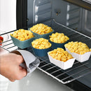 Silicone Muffin Mold Set - 12 Pieces - Reusable Cupcake Molds - Round, Square & Rectangular - Blue