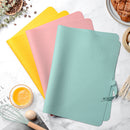 Large Silicone Baking Mat - 60x40 cm - Non-slip Dough Mat with Measurement Marking - Rolling Mat for Dough & Fondant - Green