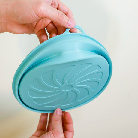 Silicone Airfryer Basket Foldable - 3pc - Reusable Basket - Heat Resistant & Dishwasher Safe - Round