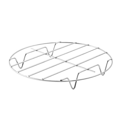 Airfryer Accessories Set 3-piece - Stainless Steel - Grill Rack with Skewers & Bread Rack - Universal - Silver