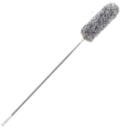 Telescopic Feather Duster - Extendable up to 280 cm - Feather Ball & Dusting Brush - Microfiber - Reach High Ceilings Without a Ladder