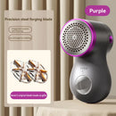 Electric Lint Remover - Rechargeable Lint Shaver - 3 Speeds & Digital Display - Includes 2 Original Blades - Purple