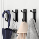 Towel Hooks Gold - Set of 6 - Self-Adhesive Wall Hooks - No Drilling - For Bathroom & Kitchen