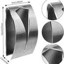 Stainless Steel Tea Towel Holder - Set of 4 - Self-Adhesive Towel Clip - No Drilling Required - For Kitchen & Bathroom