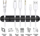 Black Cable Clips - Set of 3 - Self-Adhesive Cable Holders - Cable Management for Desk & Office