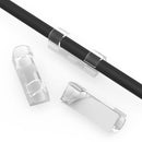 Transparent Cable Clips - Set of 40 - Self-Adhesive Cable Holders - For Cables up to 7 mm - Cable Management