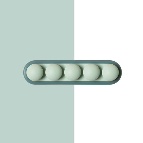Pea Pod Cable Organizer - Blue - Self-Adhesive Cable Holder - Silicone - For Office & Home