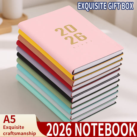 Agenda 2026 - Daily Agenda - A5 Format - 1 Day per Page - 304 Pages - [Light Brown] - Hardcover