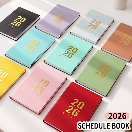 Agenda 2026 - Daily Agenda - A5 Format - 1 Day per Page - 304 Pages - [Light Brown] - Hardcover