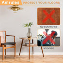 Chair Leg Caps Set of 24 - Ø 16-22 mm - Round - Transparent Silicone - Floor Protectors for Wooden Floors