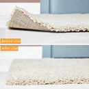 Rug Stoppers - Set of 4 - Anti-Slip for Carpet - Washable & Reusable - Triangular Black