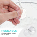Door Stopper Wall Transparent - Set of 6 - Ø 4 cm - Self-adhesive Door Buffers - Wall Protection against Door Handles
