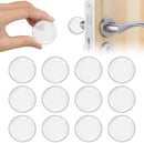 Door Stopper Wall Transparent - Set of 12 - Ø 4 cm - Self-adhesive Door Buffers - Wall Protection against Door Handles