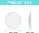 Door Stopper Wall Transparent - Set of 12 - Ø 4 cm - Self-adhesive Door Buffers - Wall Protection against Door Handles