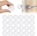 Door Stopper Wall Transparent - Set of 24 - Ø 4 cm - Self-adhesive Door Buffers - Wall Protection against Door Handles