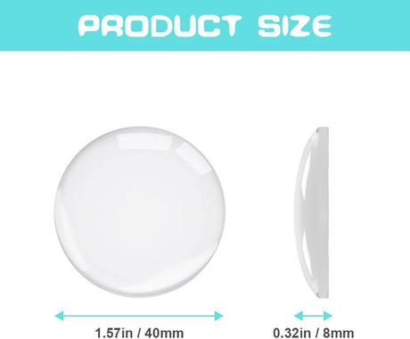 Door Stopper Wall Transparent - Set of 24 - Ø 4 cm - Self-adhesive Door Buffers - Wall Protection against Door Handles
