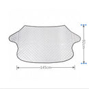 Car Windshield Cover - Anti-Freeze Blanket & Sunshade - Layered Winter Cover - 145 x 92 cm - Protection against Snow and Ice