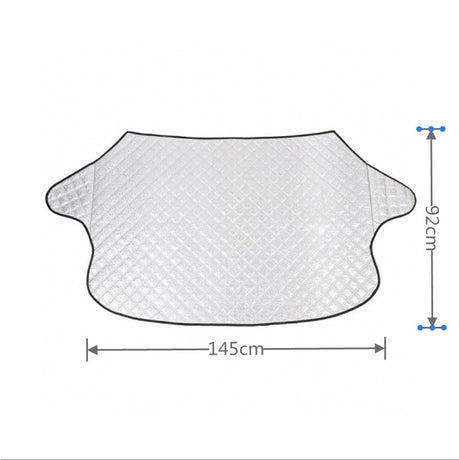 Car Windshield Cover - Anti-Freeze Blanket & Sunshade - Layered Winter Cover - 145 x 92 cm - Protection against Snow and Ice