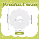 300 Pieces Wine Glass Markers Paper - Blank Flower Place Cards - DIY Wine Hangers for Weddings & Parties - White