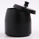 Stainless Steel Ashtray with Lid - Black - Ø 9 cm - Wind Ashtray for Outdoor & Indoor Use - Storm Ashtray