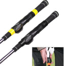 Golf Grip Trainer – Hand Position Corrector for Beginners – Ergonomic Golf Club Grip – Practice Aid for Indoor & Outdoor Training – Gray – 1 Piece