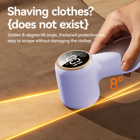Lint Remover Electric – Portable Clothes Depiller & Fabric Shaver – Removes Lint, Hair, and Pilling from Sweaters & Jackets – Rechargeable and Fabric Safe-Purple