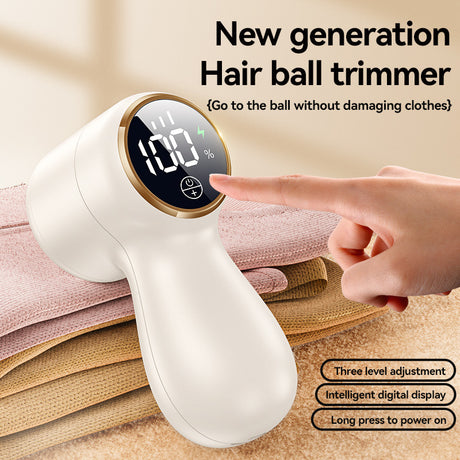 Lint Remover Electric – Portable Clothes Depiller & Fabric Shaver – Removes Lint, Hair and Pilling from Sweaters & Jackets – Rechargeable and Safe for Fabrics-White