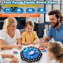 Board Game - 24-Letter Press Game - Fun and Fast Puzzle Game - Includes Two Modes - Covers 220 Theme Categories - Suitable for boys and girls aged 3 and up (2-8 players) - Word Game for Kids and Adults, Christmas and Birthday Gift - Blue