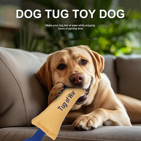 Bite Resistant Dog Toys - Heavy Duty Training Toys with Bite Resistance - Dog Tug Toys - Highly Efficient and Durable Training Aids - Yellow - One