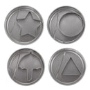 Cookie Cutters - Cookie Press Tools - Cookie Molds - DIY Baking Mold Set - Stainless Steel - Set of 12
