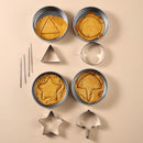 Cookie Cutters - Cookie Press Tools - Cookie Molds - DIY Baking Mold Set - Stainless Steel - Set of 12