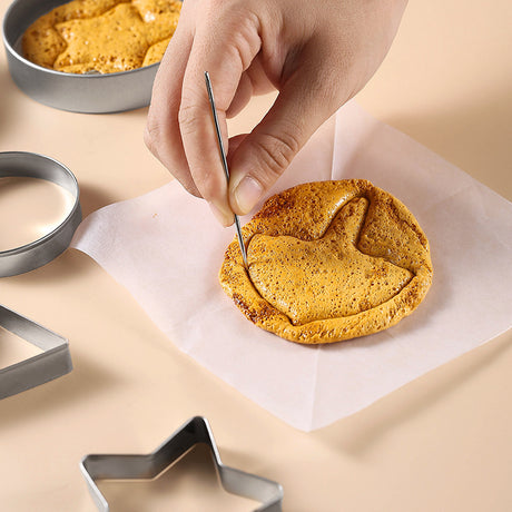 Cookie Cutters - Cookie Press Tools - Cookie Molds - DIY Baking Mold Set - Stainless Steel - Set of 12