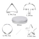 Cookie Cutters - Cookie Press Tools - Cookie Molds - DIY Baking Mold Set - Stainless Steel - Set of 12